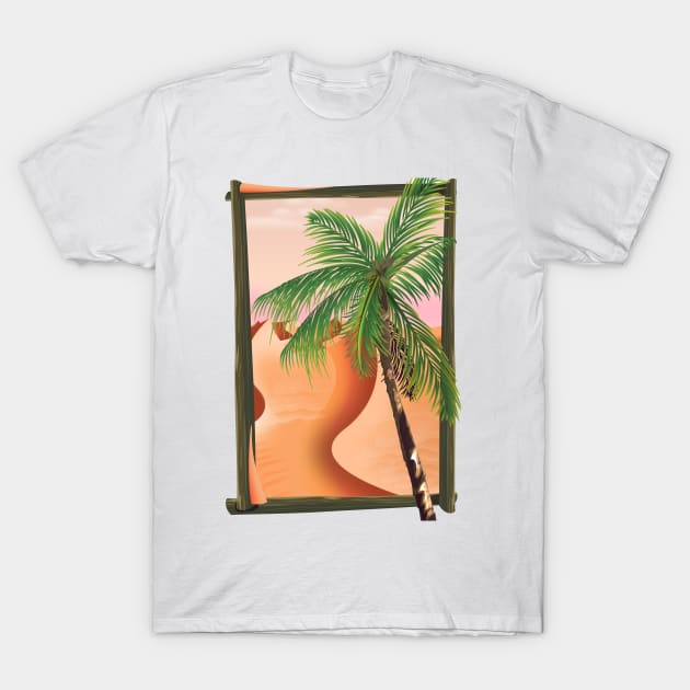 Desert and Palm Trees T-Shirt by nickemporium1